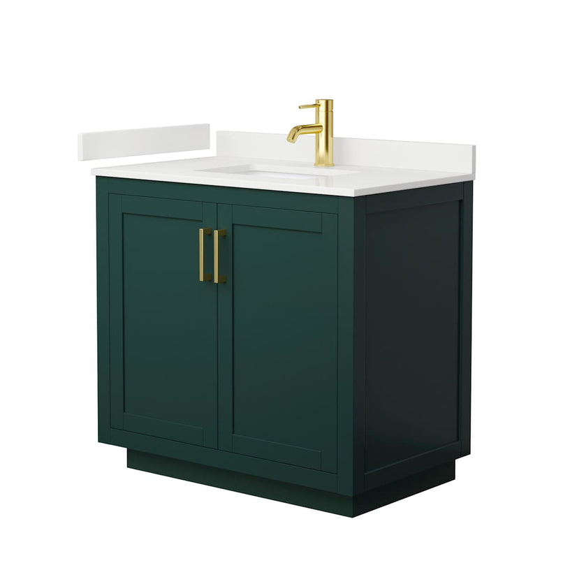 Miranda 36" Free Standing Single Basin Vanity Set with Cabinet and Quartz Vanity Top - image 13