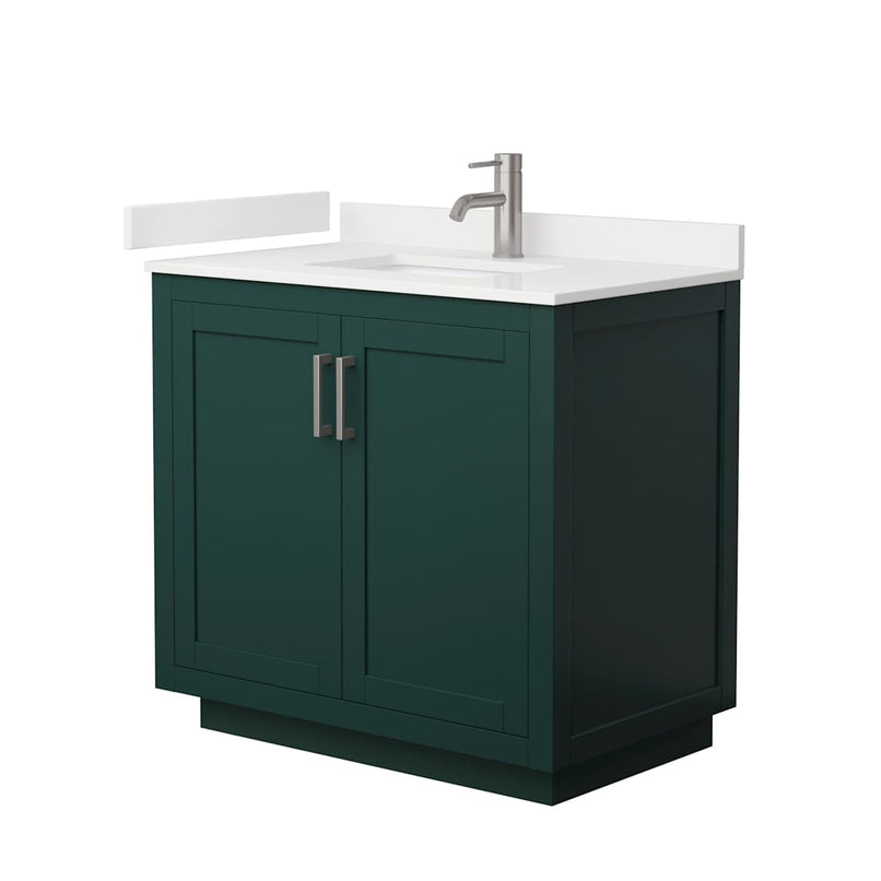 Miranda 36" Free Standing Single Basin Vanity Set with Cabinet and Quartz Vanity Top - image 14