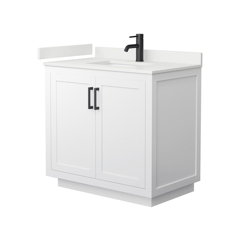 Miranda 36" Free Standing Single Basin Vanity Set with Cabinet and Quartz Vanity Top - image 19
