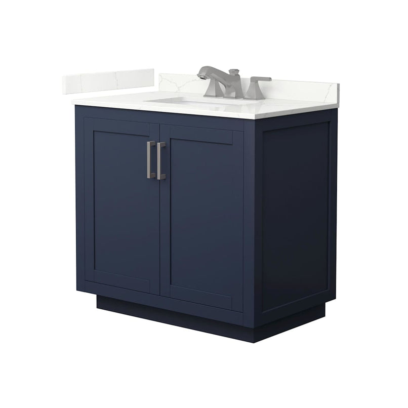 Miranda 36" Free Standing Single Basin Vanity Set with Cabinet and Quartz Vanity Top - image 10