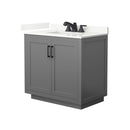 Miranda 36" Free Standing Single Basin Vanity Set with Cabinet and Quartz Vanity Top - image 11