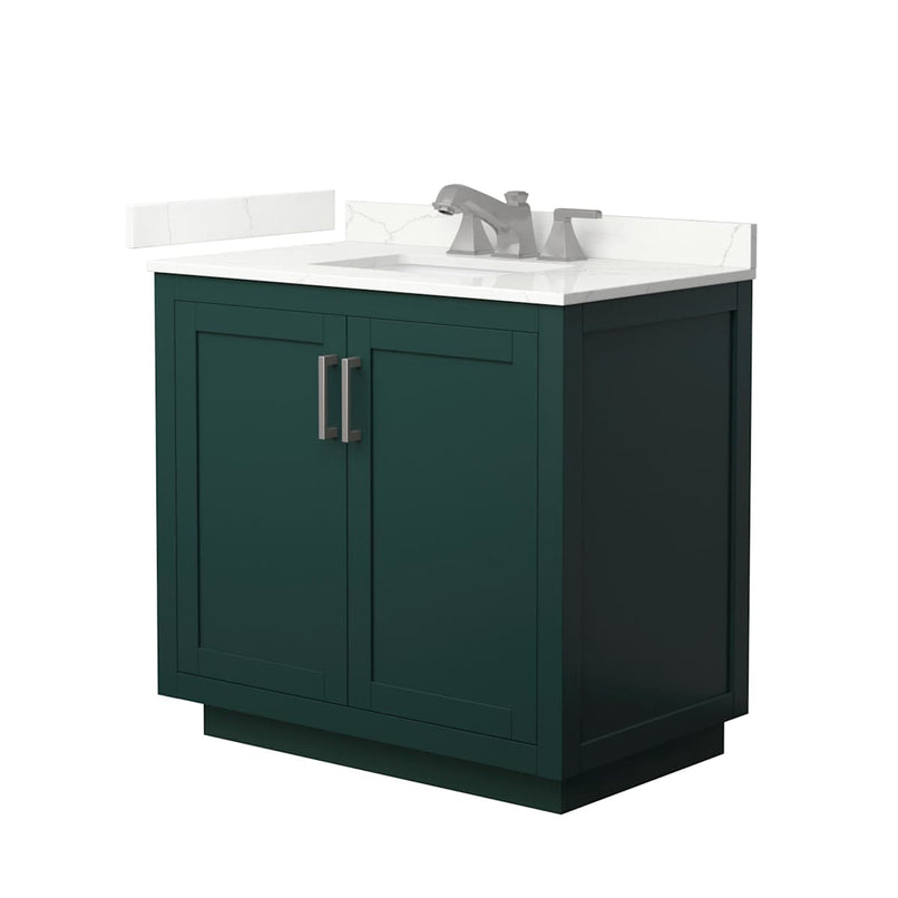 Miranda 36" Free Standing Single Basin Vanity Set with Cabinet and Quartz Vanity Top - image 14