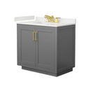 Miranda 36" Free Standing Single Basin Vanity Set with Cabinet and Quartz Vanity Top - image 15