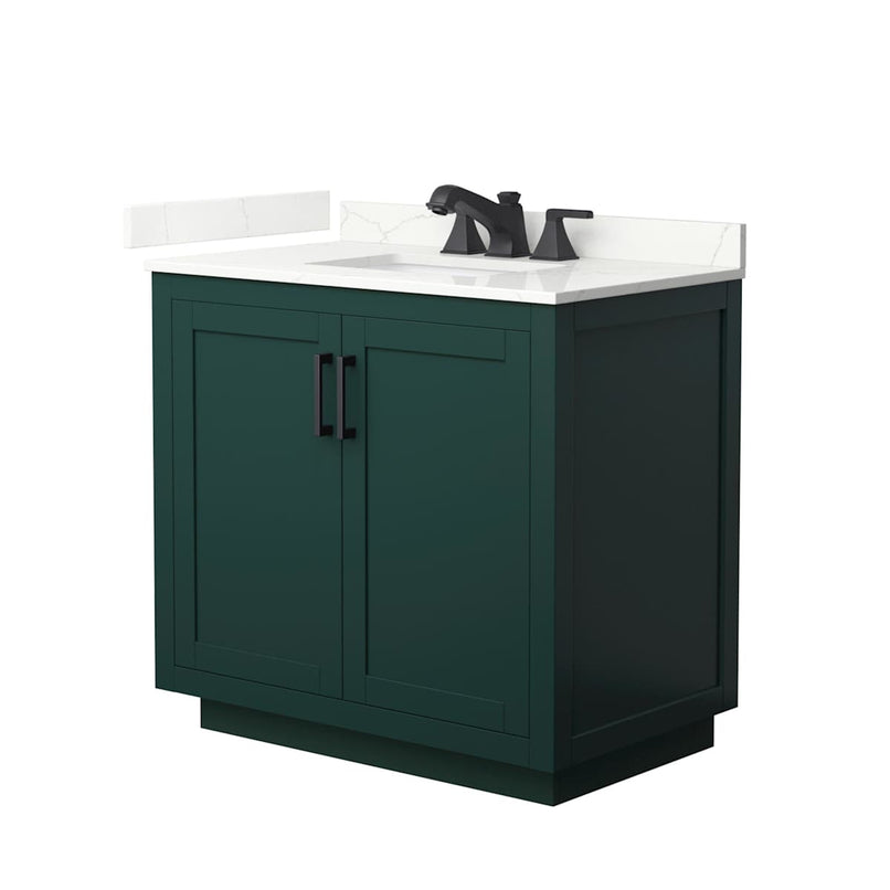 Miranda 36" Free Standing Single Basin Vanity Set with Cabinet and Quartz Vanity Top - image 16