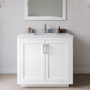 Miranda 36" Free Standing Single Basin Vanity Set with Cabinet and Marble Vanity Top - image 1