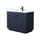 Miranda 42" Free Standing Single Basin Vanity Set with Cabinet and Quartz Vanity Top - image 2
