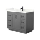 Miranda 42" Free Standing Single Basin Vanity Set with Cabinet and Quartz Vanity Top - image 11