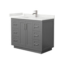 Miranda 42" Free Standing Single Basin Vanity Set with Cabinet and Quartz Vanity Top - image 18