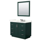 Miranda 42" Free Standing Single Basin Vanity Set with Cabinet, Quartz Vanity Top, and Framed Mirror - image 15