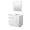 Miranda 42" Free Standing Single Basin Vanity Set with Cabinet, Quartz Vanity Top, and Framed Mirror - image 20