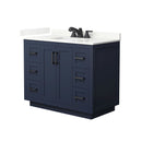 Miranda 42" Free Standing Single Basin Vanity Set with Cabinet and Quartz Vanity Top - image 2