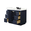 Miranda 42" Free Standing Single Basin Vanity Set with Cabinet and Quartz Vanity Top - image 3