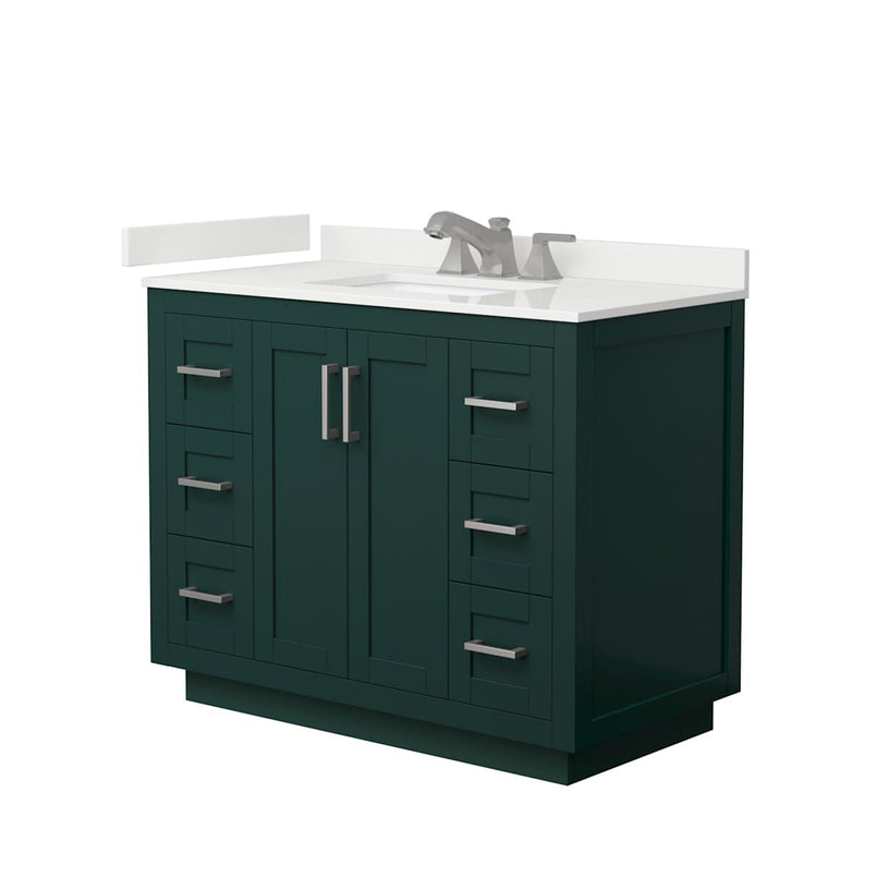 Miranda 42" Free Standing Single Basin Vanity Set with Cabinet and Quartz Vanity Top - image 13