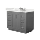 Miranda 42" Free Standing Single Basin Vanity Set with Cabinet and Quartz Vanity Top - image 17