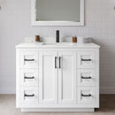 Miranda 42" Free Standing Single Basin Vanity Set with Cabinet and Quartz Vanity Top - image 1