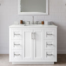 Miranda 42" Free Standing Single Basin Vanity Set with Cabinet and Quartz Vanity Top - image 1