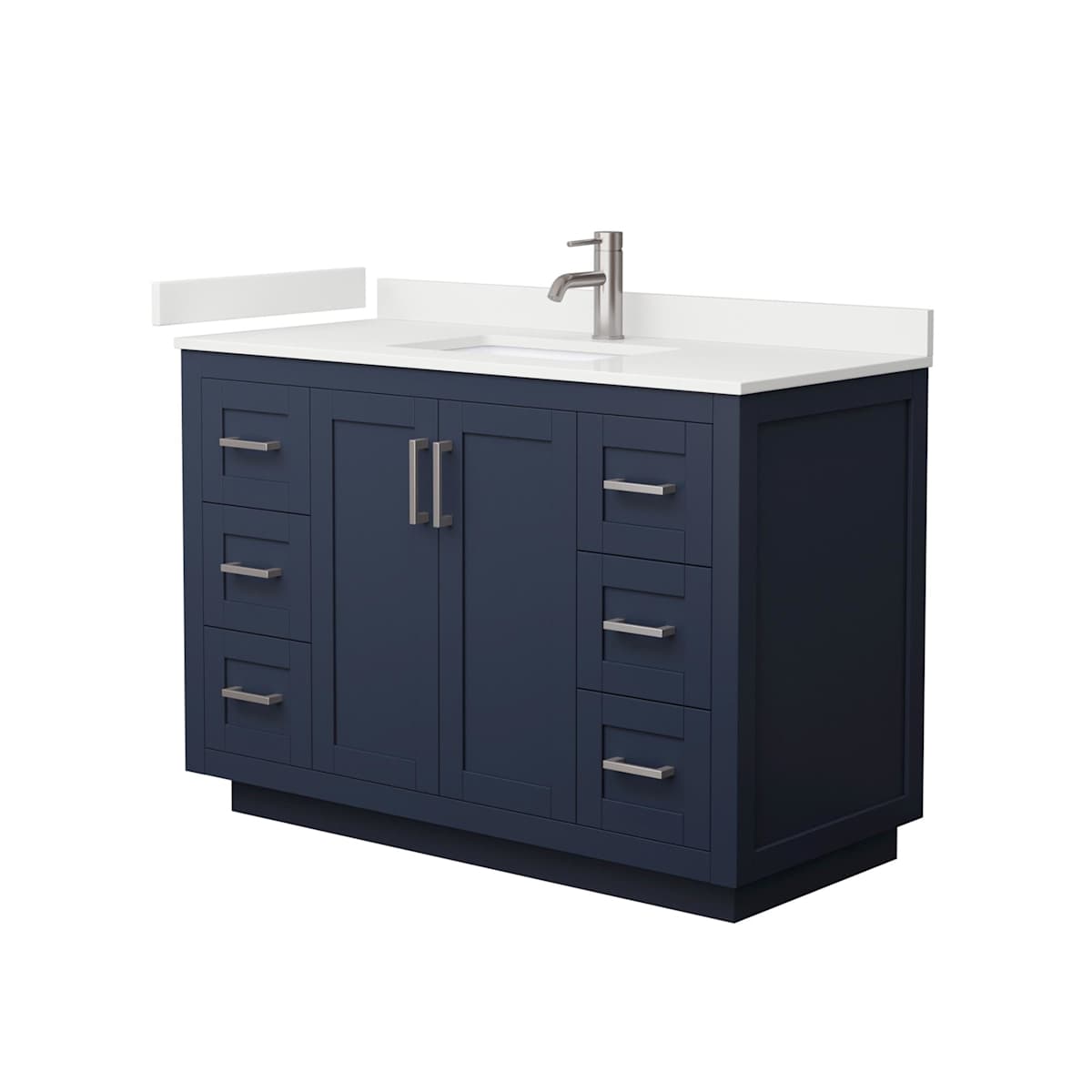 Miranda 48" Free Standing Single Basin Vanity Set with Cabinet and Quartz Vanity Top
