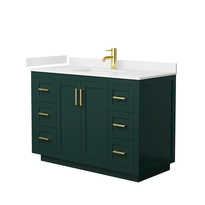 Miranda 48" Free Standing Single Basin Vanity Set with Cabinet and Quartz Vanity Top - image 12