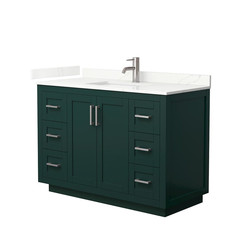 Miranda 48" Free Standing Single Basin Vanity Set with Cabinet and Quartz Vanity Top - image 13