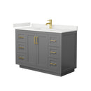 Miranda 48" Free Standing Single Basin Vanity Set with Cabinet and Quartz Vanity Top - image 15