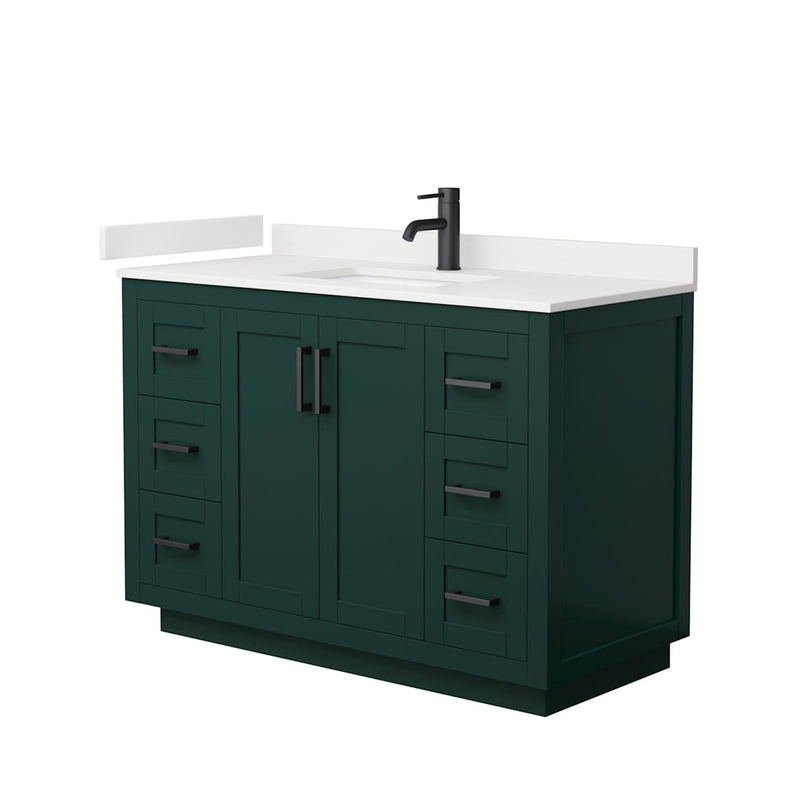 Miranda 48" Free Standing Single Basin Vanity Set with Cabinet and Quartz Vanity Top - image 16