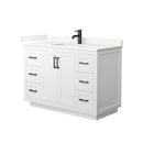 Miranda 48" Free Standing Single Basin Vanity Set with Cabinet and Quartz Vanity Top - image 18