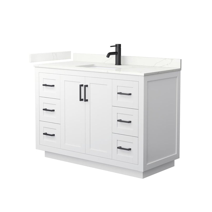 Miranda 48" Free Standing Single Basin Vanity Set with Cabinet and Quartz Vanity Top - image 18