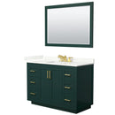 Miranda 48" Free Standing Single Basin Vanity Set with Cabinet, Quartz Vanity Top, and Framed Mirror - image 13