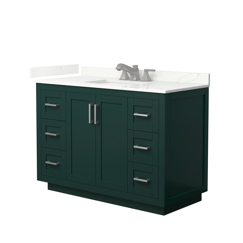 Miranda 48" Free Standing Single Basin Vanity Set with Cabinet and Quartz Vanity Top - image 13