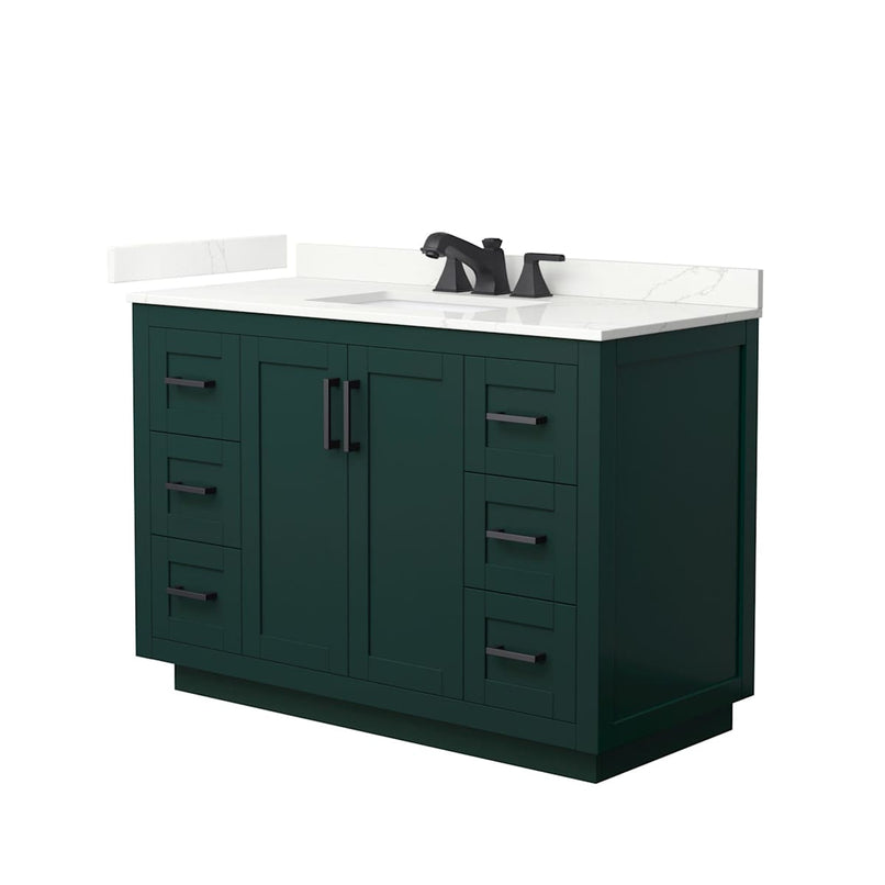 Miranda 48" Free Standing Single Basin Vanity Set with Cabinet and Quartz Vanity Top - image 17