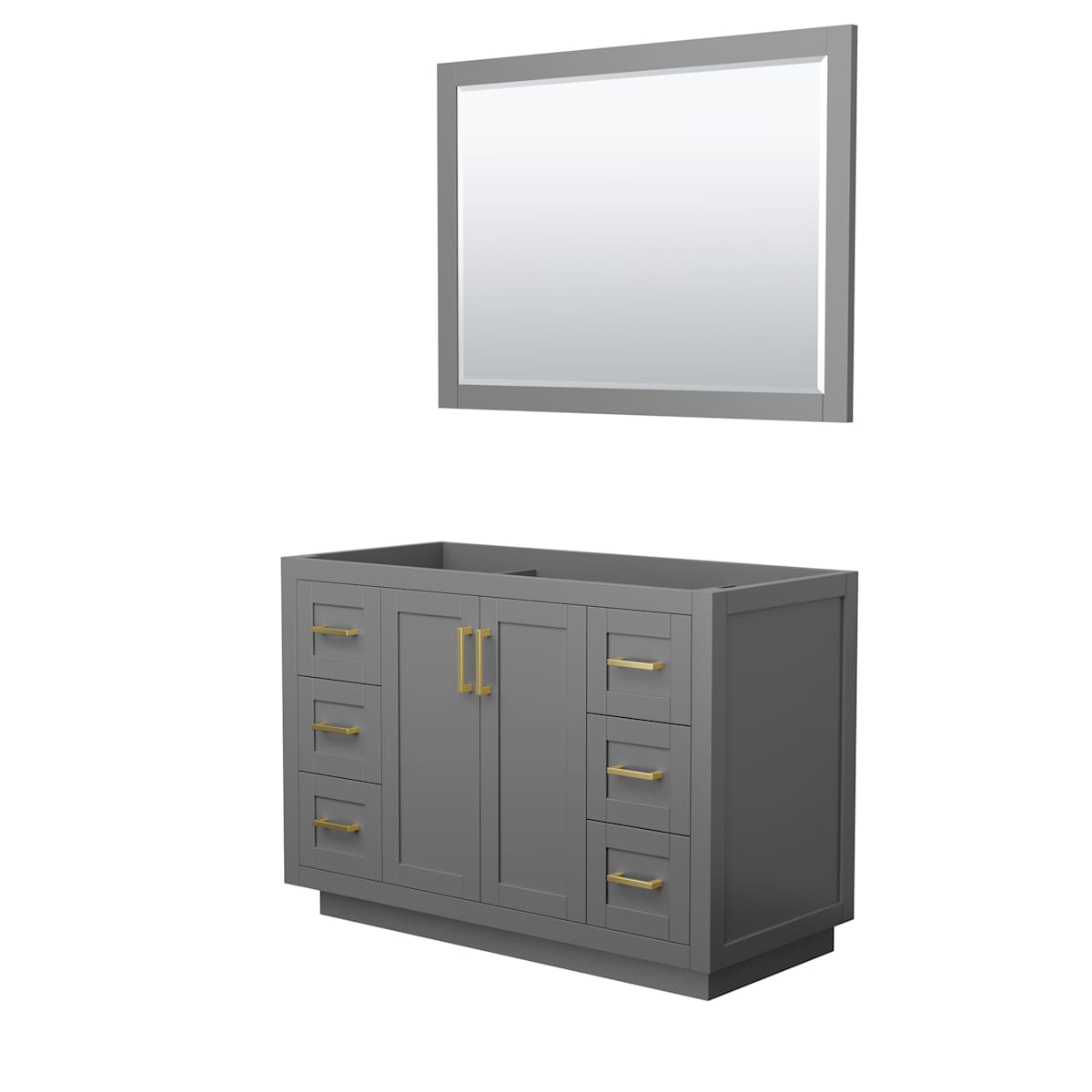 Miranda 48" Single Free Standing Vanity Cabinet - Less Vanity Top