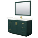 Miranda 54" Free Standing Single Basin Vanity Set with Cabinet, Quartz Vanity Top, and Framed Mirror - image 13