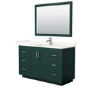 Miranda 54" Free Standing Single Basin Vanity Set with Cabinet, Quartz Vanity Top, and Framed Mirror - image 15