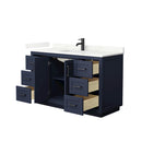 Miranda 54" Free Standing Single Basin Vanity Set with Cabinet and Quartz Vanity Top - image 3