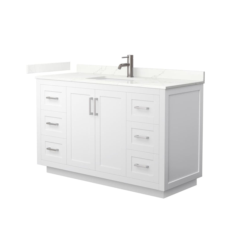 Miranda 54" Free Standing Single Basin Vanity Set with Cabinet and Quartz Vanity Top - image 21