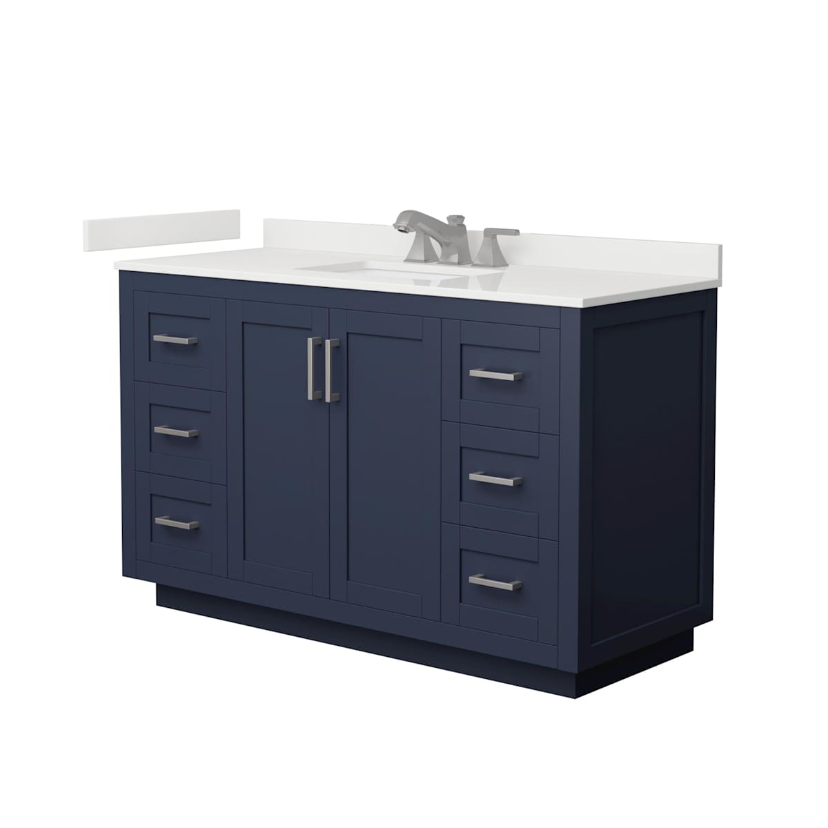 Miranda 54" Free Standing Single Basin Vanity Set with Cabinet and Quartz Vanity Top