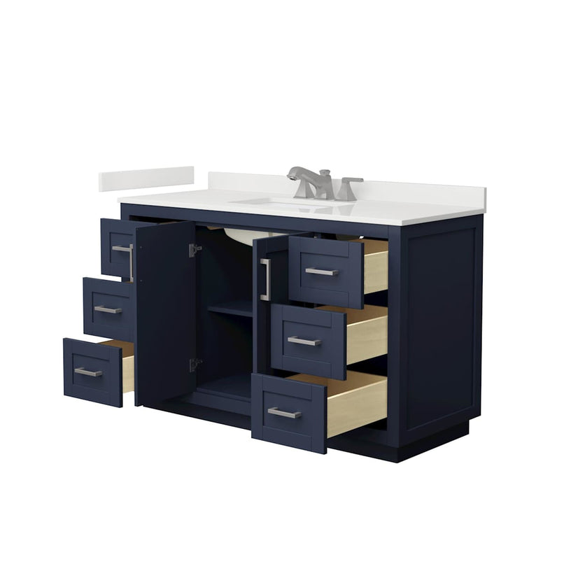 Miranda 54" Free Standing Single Basin Vanity Set with Cabinet and Quartz Vanity Top - image 13