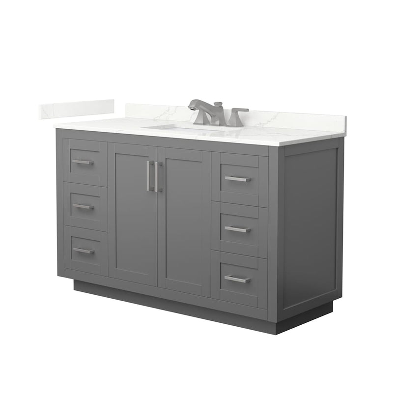 Miranda 54" Free Standing Single Basin Vanity Set with Cabinet and Quartz Vanity Top - image 18