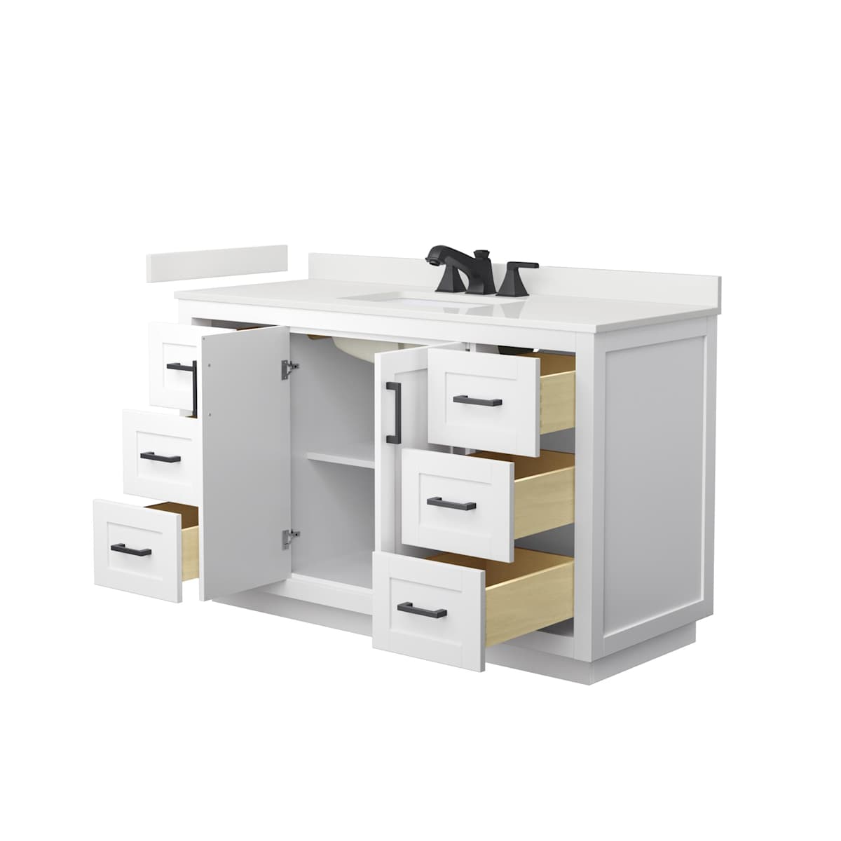 Miranda 54" Free Standing Single Basin Vanity Set with Cabinet and Quartz Vanity Top - image 21