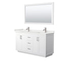 Miranda 60" Free Standing Double Basin Vanity Set with Cabinet, Quartz Vanity Top, and Framed Mirror - image 21