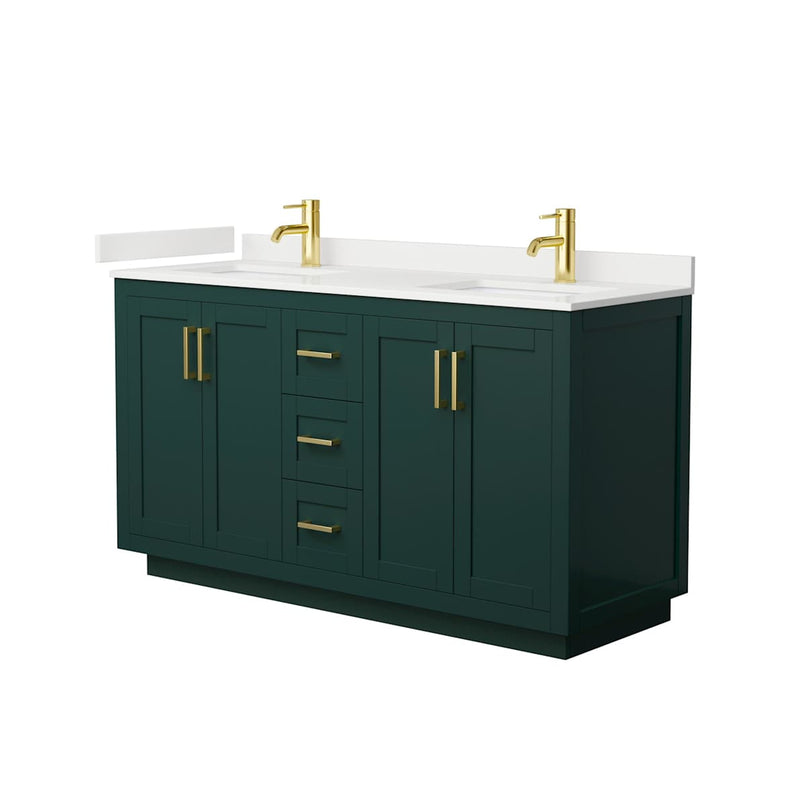 Miranda 60" Free Standing Double Basin Vanity Set with Cabinet and Quartz Vanity Top - image 13