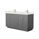 Miranda 60" Free Standing Double Basin Vanity Set with Cabinet and Quartz Vanity Top - image 16