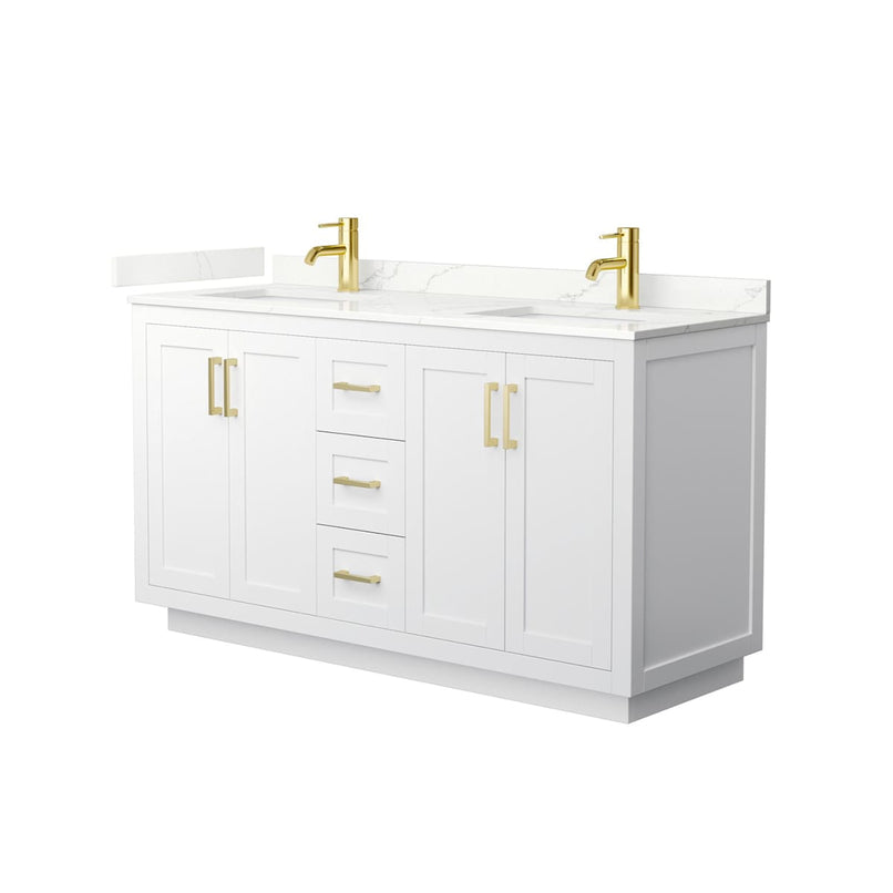 Miranda 60" Free Standing Double Basin Vanity Set with Cabinet and Quartz Vanity Top - image 19