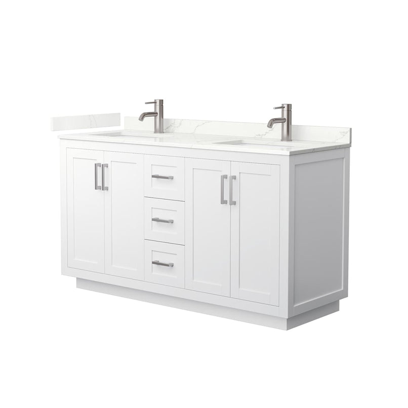 Miranda 60" Free Standing Double Basin Vanity Set with Cabinet and Quartz Vanity Top - image 21