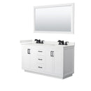 Miranda 60" Free Standing Double Basin Vanity Set with Cabinet, Quartz Vanity Top, and Framed Mirror - image 20