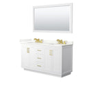 Miranda 60" Free Standing Double Basin Vanity Set with Cabinet, Quartz Vanity Top, and Framed Mirror - image 21