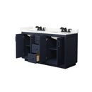 Miranda 60" Free Standing Double Basin Vanity Set with Cabinet and Quartz Vanity Top - image 3