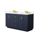 Miranda 60" Free Standing Double Basin Vanity Set with Cabinet and Quartz Vanity Top - image 9