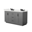 Miranda 60" Free Standing Double Basin Vanity Set with Cabinet and Quartz Vanity Top - image 14