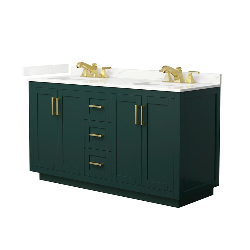 Miranda 60" Free Standing Double Basin Vanity Set with Cabinet and Quartz Vanity Top - image 15
